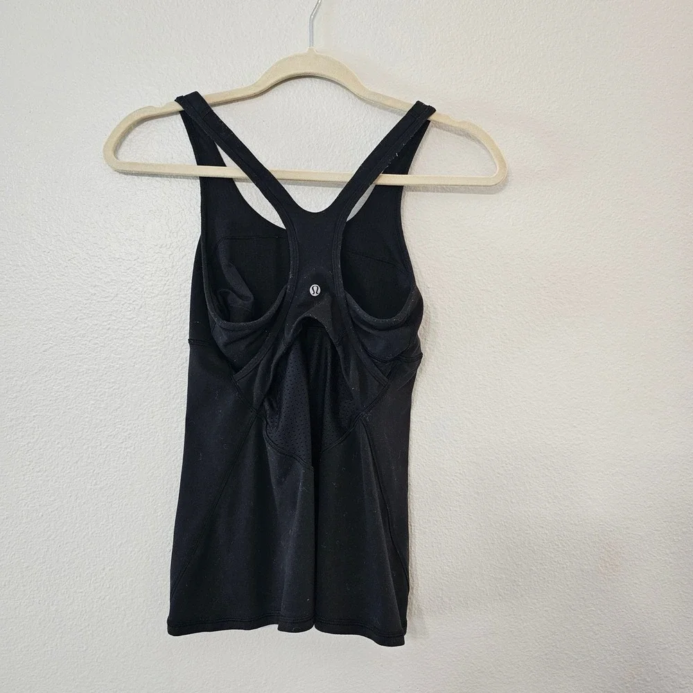 Lululemon Athletica Black Racerback Athletic Tank Top, size M